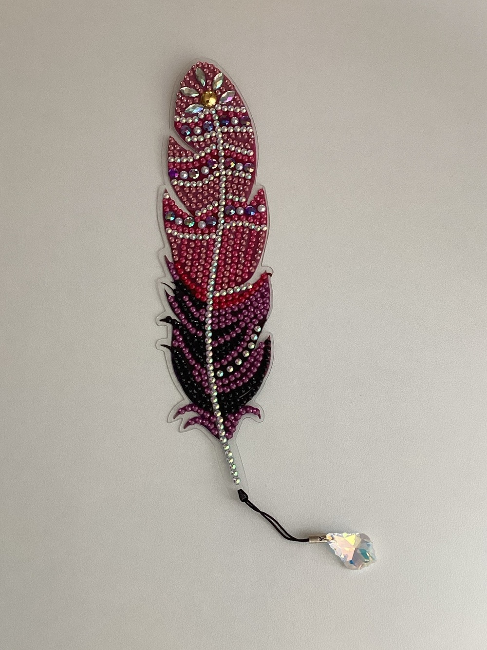 Hand made gem art bookmark